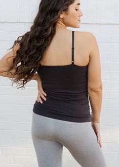 Introducing our buttery soft Cami with a built-in bra for ultimate support and comfort in your base layer. Featuring a V neckline, supportive straps, and removable padding, this Cami provides smoothing coverage for all-day wear. Say goodbye to uncomfortable bras and hello to effortless style and comfort with our Built-In Bra Cami. Machine Wash Cold, Gentle Cycle. Do Not Use Fabric Softener. Inside Out. Only Non-Chlorine Bleach When Needed. Dry Flat. Do Not Iron. Supportive Activewear With Built-in Bra For Everyday, Versatile Activewear With Built-in Bra And Tank Straps, Medium Support Camisole With Built-in Bra, Supportive Shapewear Tank Top With Built-in Bra, Supportive Stretch Nursing Bra With Built-in Bra, Supportive Nursing Bra With Built-in Bra, Stretch Bra-friendly Camisole For Layering, Stretch Camisole Nursing Bra With Built-in Bra, Stretch Camisole With Removable Bra Pads And Wide Straps