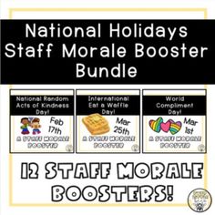 the national holidays staff bundle with information