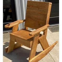 Rustic Outdoor Rocking Chair Outdoor Rocking Chair, Outdoor Rocking Chairs, Rustic Outdoor, Diy Chair, Adirondack Chairs, Diy Outdoor Furniture, Pallet Furniture, Rustic Furniture, Diy Outdoor