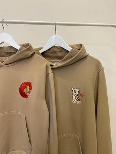 Winter Hoodie With Embroidered Patch Long Sleeve, Winter Long Sleeve Hoodie With Embroidered Patch, Matching Crewneck, Idea For Anniversary, Lion And Lioness, Simba And Nala, Hoodie Cartoon, Matching Hoodies, Couple Set