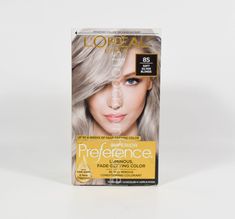 Loreal Paris Superior Preference #8S SOFT SILVER BLONDE - improved fragrance Loreal Paris Superior Preference #8S SOFT SILVER BLONDE - improved fragrance Quick Look: Loreal Superior Preference Hair Color You Will Receive: 1 application Color: #8S Soft Silver Blonde  Condition: New! - There is some light box damage. Dear Shoppers: Boxes of hair color may or may not be sealed. If opened, their contents have been verified and unless otherwise stated, are complete kits. Boxes may be dented or torn. Silver Blonde, Permanent Hair Color, Loreal Paris, Light Box, Hair Color, Conditioner, Blonde, Fragrance, Hairstyles