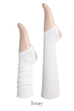 Introducing the MOMO Leg Warmer - a versatile and stylish accessory that's ready to add a touch of charm to your outfit. Crafted from a soft, ribbed blend of cotton and modal, these leg warmers offer both comfort and style. The ruffle finishing hem with vertical punching lines adds a delightful texture and detail.Designed to be wearable all year round. Wear them knee-high with a leotard or leggings for a classic look. For a trendy twist, try the ruched style with loose socks paired with shorts o Loose Socks, Leg Warmer, Stirrups, 2000s Fashion, Stylish Accessories, Leg Warmers, Leotards, Classic Looks, Perfect Match