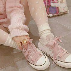 Pink Bows, Bow Sneakers, Wardrobe Style, Soft Girl, Pink Aesthetic, The Floor, Cute Shoes