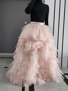 Luxury Fitted Tulle Petticoat, Pink Fitted Tulle Fabric For Prom, Pink Organza Wedding Skirt, Pink Organza Skirt For Wedding, Elegant Ruffled Tulle Fabric For Wedding, Elegant Wedding Tulle Fabric With Ruffled Skirt, Elegant Pink Ruffled Tulle Fabric, Elegant Pink Tulle Fabric With Ruffles, Pink Ruffled Tulle Fabric For Spring