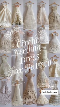 crochet wedding dress gowns and dresses for the bride to wear on her wedding day