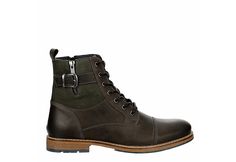 Franco Fortini Hill Men s Boot Start fall in the right Boot with the Hill men s Boot from Franco Fortini. Featuring a leather upper with a dapper cap toe and side buckle & zip detail, this traditional lace-up Boot has an easy inside zipper entry. The footbed soothes your foot while the lug traction keeps your steps steady. Leather upper Inside zip closure Cap toeLightly Padded footbedTraction outsole Rack Room, Rack Room Shoes, Sock Shop, Sandals Brands, The Hill, Lunch Bag, Lace Up Boots, Cool Style, Leather Upper