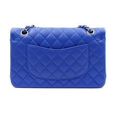 CHANEL Classic Quilted Lambskin Flap Bag Royal BlueExcellent Condition. Chanel's signature quilted pattern, in blue royal lambskin leather,Brushed goldtone hardware - chains interlaced with blue royal lambskin leather Signature Chanel CC logo turn-lock clasp, Interior lined in leather with a side pocket and an interior zipper pocket. This Chanel® item has been ated by our in-house trained professionals. CC is a registered trademark of Chanel® Caroline's Fashion Luxuries is not affiliated with Chanel® Signature Quilts, Chanel Flap Bag, Quilted Pattern, Leather Baby, Louis Vuitton Shoes, Dior Shoes, Chanel Bags, Cc Logo, Small Shoulder Bag