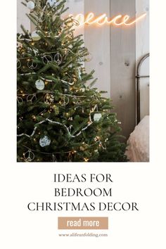 Christmas Decor for a bedroom Ornament Placement, Christmas Bedrooms, Bedroom Christmas Decor, Decorating A Christmas Tree, Bedroom Christmas, Extension Cords, The Kinks, Ideas For Decorating