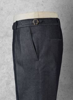 Introducing our Selvedge Denim Gurkha Pants - a perfect blend of style and durability. Crafted from cotton selvedge denim, renowned for its rugged feel and exceptional longevity. These pants feature the signature 'self-edge' or selvedge, a clean, tightly woven band on the edge of the denim fabric. These pants not only look great but age beautifully, making them a must-have for those who appreciate fine craftsmanship. Perfect for casual outings or making a statement at work.  
 
Look Includes Slim Fit Medium Wash Pants With Pockets, Slim Fit Jeans With Welt Pockets, Classic Medium Wash Fitted Pants, Fitted Classic Medium Wash Pants, Classic Fitted Medium Wash Pants, Fitted Denim Pants With Welt Pockets, Fitted Denim Blue Bottoms With Welt Pockets, Fitted Denim Bottoms With Welt Pockets, Fitted Dark Wash Pants With Belt Loops