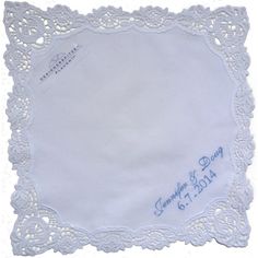 Beautiful Plauen Lace  Hankie Embroidered with Name or Monogram and Wedding Date on Etsy, $32.00 White Wedding Handkerchiefs With Custom Embroidery, White Handkerchiefs With Custom Embroidery For Wedding, Traditional Wedding Handkerchiefs With Embroidered Border, Classic Embroidered Handkerchiefs For Wedding Gift, Formal White Embroidered Handkerchiefs, Classic White Wedding Handkerchiefs, Classic White Embroidered Handkerchiefs, Vintage Wedding Handkerchiefs With Machine Embroidery, Vintage Embroidered Wedding Handkerchiefs