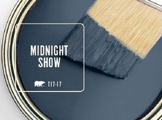 a paint brush with the words midnight show on it