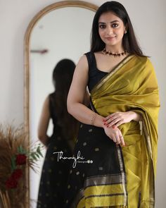 Athmika Sumithran, Cotton Saree Blouse Designs, Cotton Saree Designs, Jewellery Indian