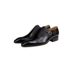 Step into sophistication and style with our Elegant Custom Brogue Leather Wedding Shoes. Crafted with genuine cow leather, these shoes exude luxury and elegance. With a lace-up closure and pointed toe design, they are the perfect choice for any formal occasion. Elevate your look and make a statement on your special day. Shop now and step into timeless elegance. Elegant Leather Lace-up Oxfords, Elegant Cap Toe Lace-up Shoes For Galas, Elegant Lace-up Cap Toe Shoes For Galas, Classic Lace-up Dress Shoes For Wedding, Luxury Formal Lace-up Shoes With Leather Sole, Elegant Lace-up Leather Shoes For Business, Classic Monk Strap Shoes With Round Toe For Party, Black Leather Dress Shoes For Wedding, Elegant Wingtip Lace-up Shoes For Party