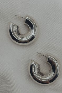 - Stainless Steel - Water Resistant - Light Weight Chunky Hoops Earrings, Cow Slippers, Soft Girl Style, Y2k Necklace, Hoops Silver, Chunky Hoop Earrings, Y2k Baby Tee, Platform Mary Janes, Hoops Earrings