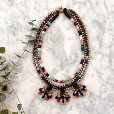 J.Crew Tribal Stone Crystal Beaded Multicolor Statement Necklace Elevate Your Jewelry Game With This Stunning J.Crew Tribal Stone Crystal Beaded Multicolor Gold Tone Chain Statement Necklace. The Piece Features A Beautiful Combination Of Enamel, Resin, Glass, Metal, Rhinestone, And Crystal Materials, Making It A Perfect Fit For Any Occasion, Be It A Vacation, Party, Wedding, Or Birthday. The Multicolor Main Stone And Chain Add A Touch Of Bohemian And Tribal Vibes, While The Cluster Setting Style And Multi-Shape Main Stone Shape Make It A Statement Piece. I Also Have The Matching Bracelet In The Shop To Match It As Well! Brand: Jcrew Features: Orange, Blue, Green & Brown Stones On Matching Bracelet, Stone Crystal, Gold Orange, Colourful Necklace, Matching Bracelets, Orange Gold, Brass Color, Green Brown, Spring Rings