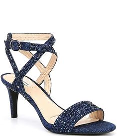 Sale & Clearance Women's Sandals | Dillard's Royal Blue Formal Dress Shoes, Shoes For A Navy Blue Dress Classy, Wide Width Shoes For Women Prom, Cheap Synthetic Evening Heels, Luxury Formal Dress Shoes With Removable Insole, Affordable Chic Evening Sandals, Cheap Medium Width Heels For Formal Occasions, Cheap Evening Block Heels Medium Width, Navy Blue Evening Dress Shoes