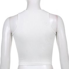 Please refer to our sizing chart for a guideline when choosing a size. 5 business days order processing time. 90% cotton10% spandex. Summer Solid Vest Crop Top, Trendy Sleeveless Crop Top, Trendy Fitted Tank Vest, White Fitted Crop Top With Cropped Hem, White Fitted Top With Cropped Hem, Fitted White Cropped Top, Fitted White Top With Cropped Hem, Chic Fitted Crop Tank Top, Chic Fitted Crop Top With Cropped Hem