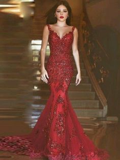 Prom Dresses UK, Cheap Prom Gowns UK Shops at Hebeos Burgundy Evening Dress, Prom Dress With Train, Red Mermaid, Dress Mermaid, Burgundy Prom Dress, Backless Prom Dresses, Burgundy Lace, Red Prom, فستان سهرة