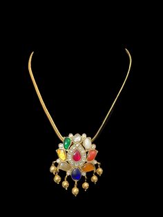 Ready to ship jadau pendant with chain  made using high quality kemp stones  gold plated Traditional Gold-plated Kundan Pendant Necklace, Traditional Gold Plated Kundan Pendant Necklace, 22k Gold Kundan Pendant Necklace For Diwali, Multicolor 22k Gold Necklace For Diwali, Kundan Pendant Necklace For Diwali Puja, Kundan Pendant Necklace For Puja And Diwali, Festive Yellow Gold Kundan Pendant Necklace, Diwali Puja Kundan Pendant Necklace, Kundan Pearl Pendant Necklace For Festivals