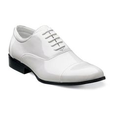 Check out the Gala by Stacy Adams - for true men of style and distinction. www.stacyadams.com White Dress Shoes Men, Tuxedo Prom, Stacy Adams Shoes, Tuxedo Shoes, Cap Toe Boots, White Dress Shoes, Tuxedo Dress, Patent Leather Shoes, Tuxedo For Men