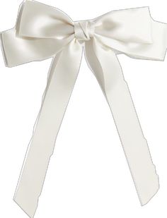 Chic Party Hair Accessories With Ribbon, Chic Ribbon Hair Accessories For Party, Chic Party Hair Accessories With Satin Bow, Elegant White Hair Accessories With Decorative Bow, Elegant White Bow With Butterfly Knot, Chic Formal Hair Accessories With Satin Bow, Elegant Satin Bow Hair Accessories For Evening, Elegant Bow Hair Accessories As Gift, Formal Hair Accessories With Bow