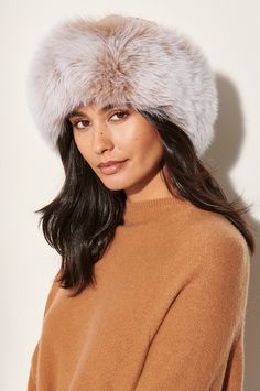 There isn't a more luxurious way to keep warm this winter. Slip on this silky mink hat for a lesson in elegance, and you won't ever take it off. Canadian sheared mink fur adorns the crown, while fluffy Finnish fox fur trim adds volume and pure decadence. The interior is comfy and warm, thanks to a soft, quilted polyester lining. Cossack Hat, Hats Cowboy, Mink Coats, Fur Keychain, Dinner Wear, Fur Hats, Mob Wife, Trim Styles, Fur Accessories