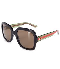 From Gucci&#x2C; these women's sunglasses feature:Square ShapeAcetate FrameSolid LensRxable100% UVA/UVB protectionEye/Bridge/Temple approx. 54/22/140Imported. Gucci Square Frame Sunglasses For Summer, Gucci Square Sunglasses, Gucci Sunglasses Women 2022, Gucci Rectangular Sunglasses, Gucci Green Sunglasses With Mirrored Lenses, Designer Gucci Rectangular Sunglasses, Gucci Green Sunglasses With Uv Protection, Gucci Green Polarized Sunglasses, Gucci Square Frame Glass Sunglasses