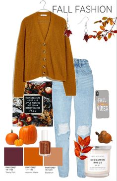 Aesthetic Fall Sweatshirts, Fall Esthetic Sweaters, Fall Outfits Aesthetic Pumpkin Patch, Pumpkin Cardigan, Fall Fits Pumpkin Patch, Cute Preppy Outfits, Curvy Girl Outfits