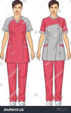 Scrubs Uniform Pattern, House Keeping Uniform, Scrub Suit Design, Clothing Sewing Patterns Free, Cook Clothes, Medical Scrubs Fashion, Spa Uniform, Scrub Suit, Medical Scrubs Outfit