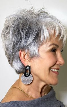 50 Different Haircuts for Women : Silver Colour Pixie Haircut + Fringe Short Older Lady Haircut, Elder Woman Haircut, Short Hair Styles For Seniors, Pixie Older Women Over 50, Old Lady Pixie Haircut, Short Grandma Haircut, Short Sassy Hairstyles For Women Over 50, Short Elderly Hairstyles, Short Hair For 80 Year Old Women