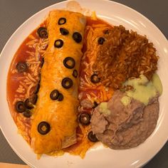 a white plate topped with different types of food