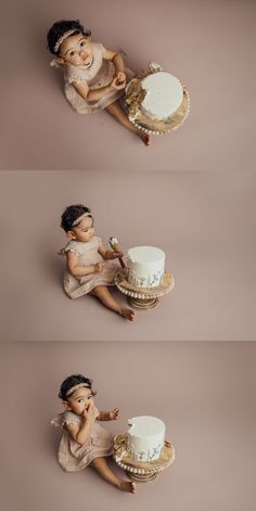 Girl Cake Smash, Seamless Paper Backdrop, Girly Cakes, Cake Smash Photography, Smash Cake Photoshoot, Baby Inspiration