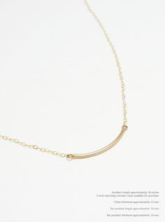 "curved bar necklace, minimalist necklace, bar necklace, gold bar necklace, skinny bar necklace, layering necklace | Accent Necklace CURVED BAR CHAIN NECKLACE ( SINGLE NECKLACE OR SET OF 3 ) DETAILS - 1 or 3 Chain Necklace(s) - Chain thickness approximately: 1.5 mm - Smooth bar length approximately: 30mm - Bar thickness approximately: 1.6mm - 14K Gold-Filled, 14K Rose Gold-Filled, 100% Solid Sterling Silver, Nickel Free Collection: The Blissful Caress These gorgeous genuine 14K Gold-Filled, 14K 3 Chain Necklace, Single Necklace, Bar Necklace Gold, Necklace Bar, Curved Bar Necklace, Chevron Necklace, Curved Bar, Necklace Layering, Gold Bar Necklace