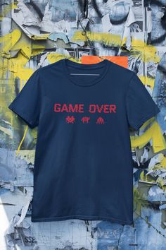 Game Over Invaders Gamer T shirt, Player 1 T shirt, Men T shirt, Navy T shirt This everyday wear gamer t shirt is Navy with a red motif. Please check the following size guide before ordering. MEN (UK) Chest To Fit (ins) SMALL - 34-36 MEDIUM - 38-40 LARGE - 42-44 XLARGE - 46-48 XXLARGE - 50-52 XXXLARGE - 54-56 (If you require a larger size, please send us a message). Game Over, Navy Blue T Shirt, Player 1, Gamer T Shirt, Gaming Shirt, Blue T, Blue T Shirt, Men T Shirt, Blue Tshirt