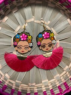 Unique Beautiful Wooden Hand Paint Mexican Artisan Earrings. 100% Handmade Handcraft by great Artisans from Chiapas Mexico. They are made with a shiny coat for protection. These lovely earrings are extremely light and can be worn on all everyday occasions specially if you like colorful and fresh accessories. Perfect for personal use or great for a holiday gift. Every piece is unique and color might change a little , depending on the screen device its been viewed on. Ready to ship! Quilted Table Runners Patterns, Table Runner Pattern, Quilted Table, Quilted Table Runners