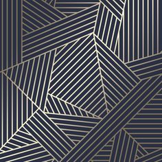 an abstract gold and black background with diagonal lines in the center, on a dark blue background