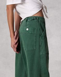 The Savannah. Crafted in a soft cotton twill, our wide-leg pant is decidedly relaxed and tailored at the knee that molds to the bend of your legs. Emerald Green 2 Green Trouser Outfit Women, Short Coat Jackets, Twill Pants, Clothes Crafts, Cotton Pants, Rag & Bone, Hijab Fashion, Bottoms Pants, Savannah