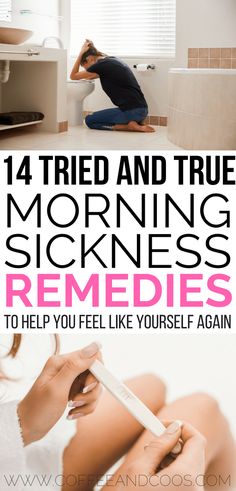 14 Tried and True Morning Sickness Remedies (so you can start feeling like yourself again). Fight morning sickness in the first trimester with natural tips to fight nausea and a queasy stomach! #pregnancy Natural Morning Sickness Remedies, Morning Sickness Symptoms, Sickness Remedies, Nausea Pregnancy, Pregnancy First Trimester, Remedies For Nausea, Nausea Relief