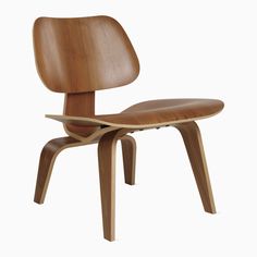 the eames chair is made out of wood