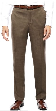 Trouser Men, Brown Slacks, Park Ideas, Formal Men, Formal Men Outfit, Brown Dress Pants, Shirt Pant, Suits Men, Man Shirt