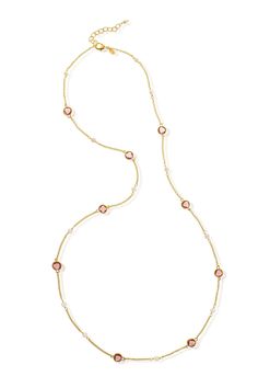 18K Gold Clad Faceted Tourmaline Crystal + 5mm Fresh Water Pearl Bead Station Necklace Lobster Claw Clasp Measures: 36" + 2" Extender 3237N00TRM All Closeout Items are Final Sale Fresh Water Pearl, Station Necklace, Tourmaline Crystal, Pearl Beads, Lobster Claw, Fresh Water, Tourmaline, Freshwater Pearls, Final Sale