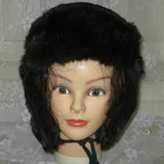 A Vintage Russian Fur Hat (Ushanka). It Is Quilted And Lined. Its About 21" In Circumference. This Is From The Soviet Era 1975. This Is True Russian Look At The Tag. Im Not Sure What Kind Of Fur Possibly Mink. Russian Fur Hat, Fur Hat, Accessories Hats, Mens Accessories, Man Shop, Size Medium, Hats, Color