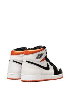 Jordan Air Jordan 1 Retro High OG "Electro Orange" Sneakers - Farfetch Jordan Style, Gentlemen Wear, New Jordans Shoes, Orange Sneakers, Jordan Air, Wings Logo, High Sneakers, Air Jordan 1 Retro High Og, Air Jordan 1 Retro High