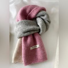 Warm Winter Knitted Scarf Women Fashion Thick Yarn Neckerchief Muffler Shawl Neck Wraps Bufandas Long Approximately 60” Muffler For Women Winter, Mufflers For Women, Winter Soft Scarves, Trendy Pink Scarves For Fall, Trendy Pink Scarf For Fall, Trendy Pink Scarves One Size, Trendy Pink Scarves, Cold Weather Acrylic Scarves, Pink Knitted Fall Scarf