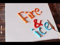 the words fire and ice are made out of plastic letters on a piece of paper