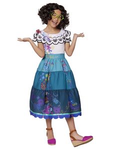 PRICES MAY VARY. When trying to decide between two sizes, choose the larger size for a better fit. Officially licensed Includes dress and glasses Wig and shoes not included Imported 
Show your love for your favorite Disney film when you wear this officially licensed Mirabel costume! Featuring a beautiful dress and Mirabel's signature glasses, this costume is perfect for any Encanto fan looking to sing and dance their way through Halloween night.

Product Features
     Officially licensed
     In Mirabel Encanto Costume, Uma Costume, Mirabel Costume, Encanto Costume, Mirabel Dress, Sing And Dance, Baby Costumes Girl, Disney Encanto, Descendants 3