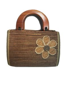 Ladies Small Brown Basket Style Purse. Small cute bag neutral colors w a flower. 3.5" Handles are wood. 7" w x 5.5" h without handle about 3' d Preowned Good Condition I will combine shipments of clothes, some toys and smaller items. This excludes Framed Art & Glass. Please contact me Prior to payment for Eligible combined shipments. Brown Basket, Brown Baskets, Basket Style, Weave Style, Basket Weave, Handbag Purse, Cute Bag, A Flower, Basket Weaving