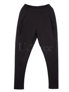 Simple Black Harem Pants – uoozee Black Harem Pants, Seasons Winter, Pants Casual, Autumn Summer, Casual Pants, Harem Pants, Going Out, Checks, Sweatpants