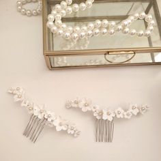 🪄✨ Handmade hair combs for a beautiful bride-to-be! Inspired by her vision, I combined delicate flowers with luxurious Preciosa pearls to create the perfect finishing touch for her special day. ✨👰🏻‍♀️ I absolutely love working on custom designs and collaborating with my brides to bring their dreams to life! 🌸 🪄✨ Αυτά τα χειροποίητα χτενάκια ήταν μια ειδική κατασκευή, εμπνευσμένη από τις ιδέες της νύφης. Όμορφα λουλούδια και υπέροχες πέρλες Preciosa ενώθηκαν για να προσθέσουν την τελευταία πι... Inspired By, For Her, Delicate Flowers, Hair Combs, To Be, Be Inspired, Beautiful Bride, Special Day