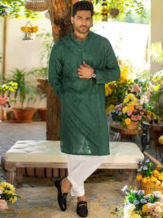 Designer soft self moss green chikan embroidered kurta Comes with white pajama Mens Kurta Pajama USA Georgetown Texas TX USA Designer Kurta Pajama for Groom Mens Kurta Pajama, White Churidar, Georgetown Texas, Wedding Kurta For Men, Designer Kurta, White Pajamas, Mens Kurta, Indian Party Wear, Pajama Suit